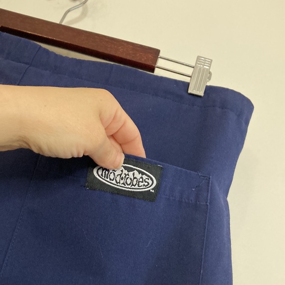 Vintage Modrobes Pants Mens Small Blue Straight Leg Track Scrubs Loungewear - Picture 9 of 13